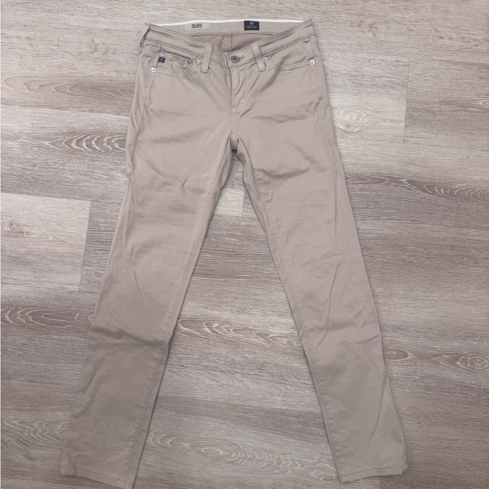 Ag Adriano Goldschmied The Stilt Tan Ciggerette Leg Jeans Size 25R